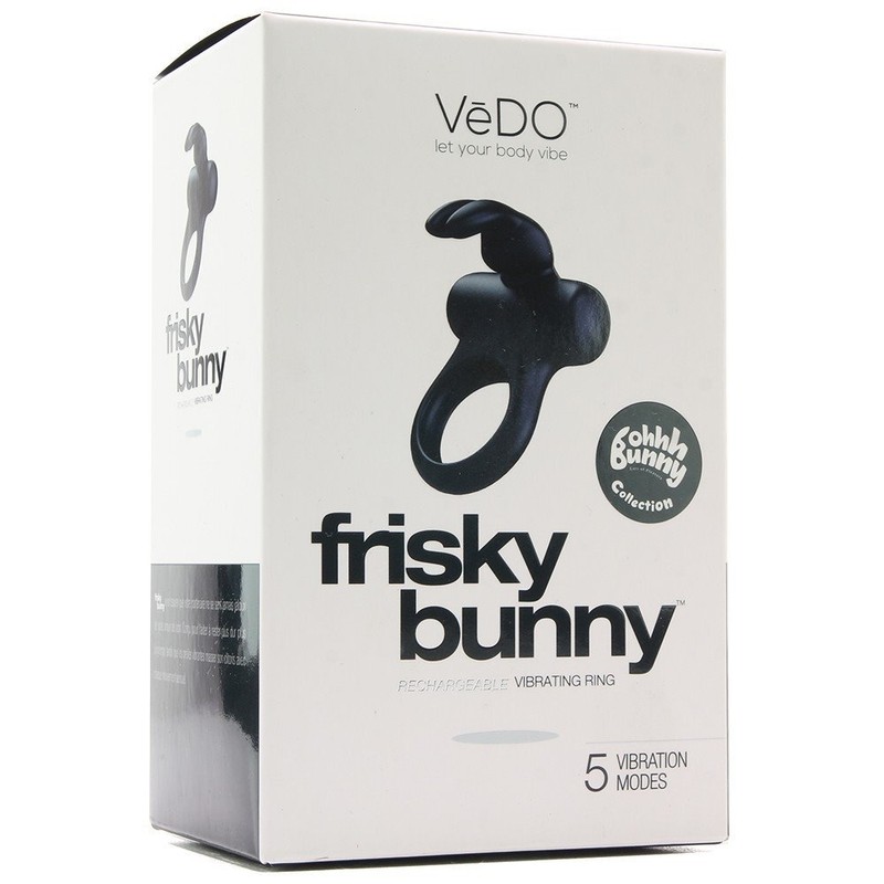 Vedo Frisky Bunny Rechargeable Vibrating Penis Cock Ring Sex-toys for Men Couple gallery