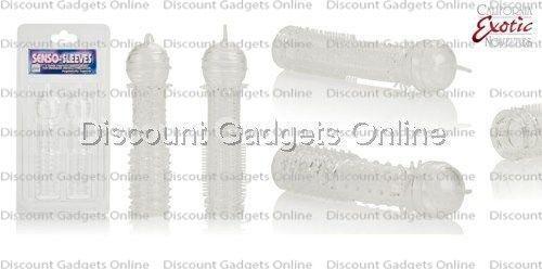 SENSO Penis Stimulator Cock Ring Enhancer Extender Extension Sleeve – CLEAR