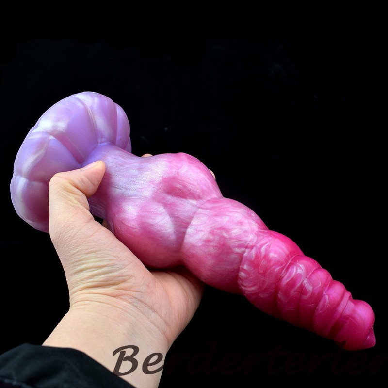 Curved Thread Knot Dildo For Woman Silicone With Suction Cup Penis Dick Sex Toys gallery