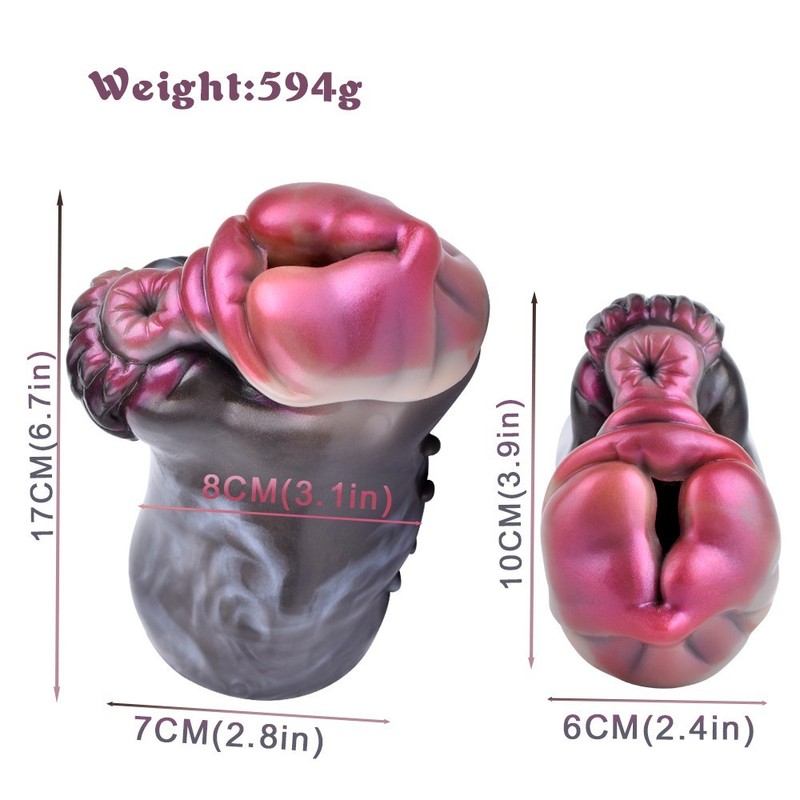 Fantasy Male Masturbators Silicone Vaginal&Anal Doll Cup Dual-Channel Sexual Toy gallery