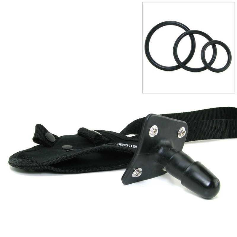 Adjustable Strap On Harness With Vac-U-Lock Attachment Pegging Couples Sex Toy