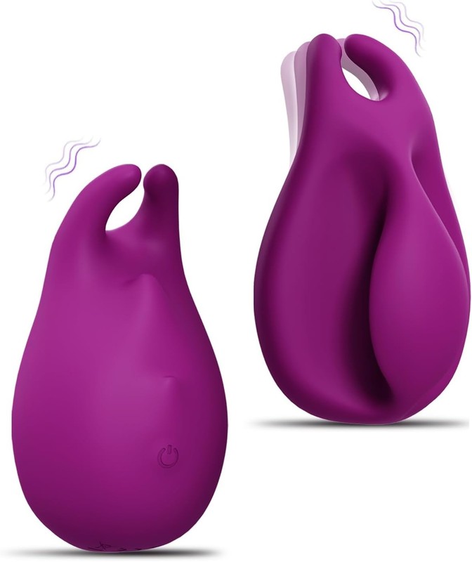 Finger Vibrator Adult Sex Toys for Women, Palm Adult Sex Toys Vibrator with 10 V