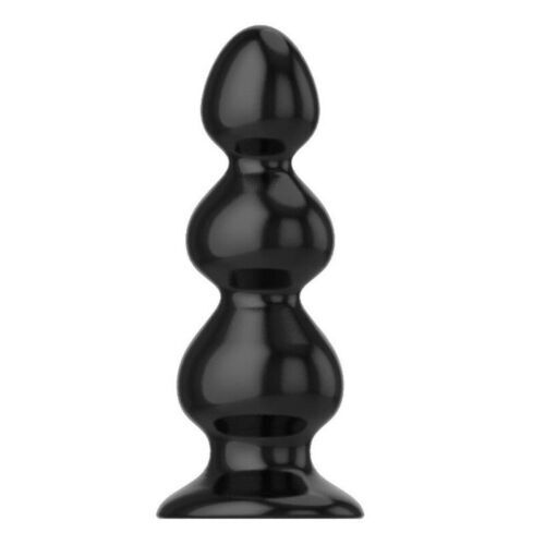 Black Pull Bead Anal Plug Silicone Tape Suction Cup Dildo Unisex Sex Toys USA gallery