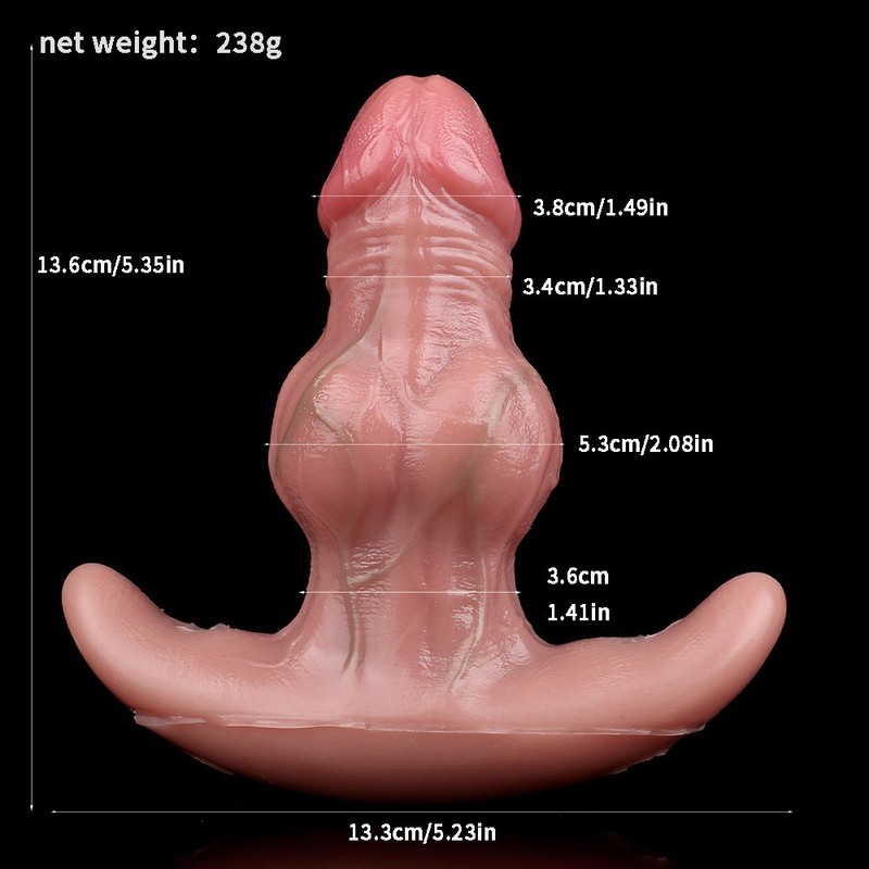 Realistic Anal Plug Big Knot Butt Plug Anal Toys 5in Silicone Women Man Sex Toys gallery