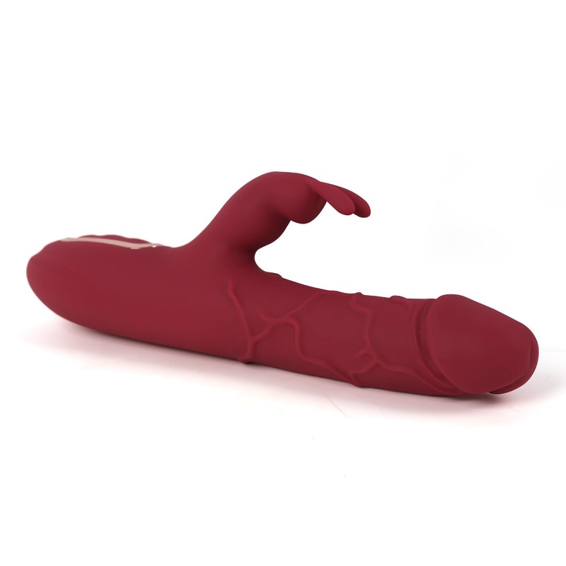 G Spot Rabbit Vibrator with Heating Function and Bunny Ears Dildo Women Sex Toy gallery