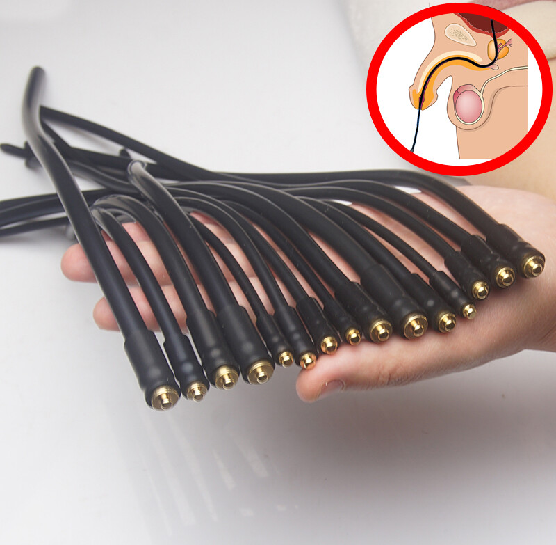 Silicone E-Stim Shock Sounds Sounding Penis Plug Sounds Prostate Massager Men