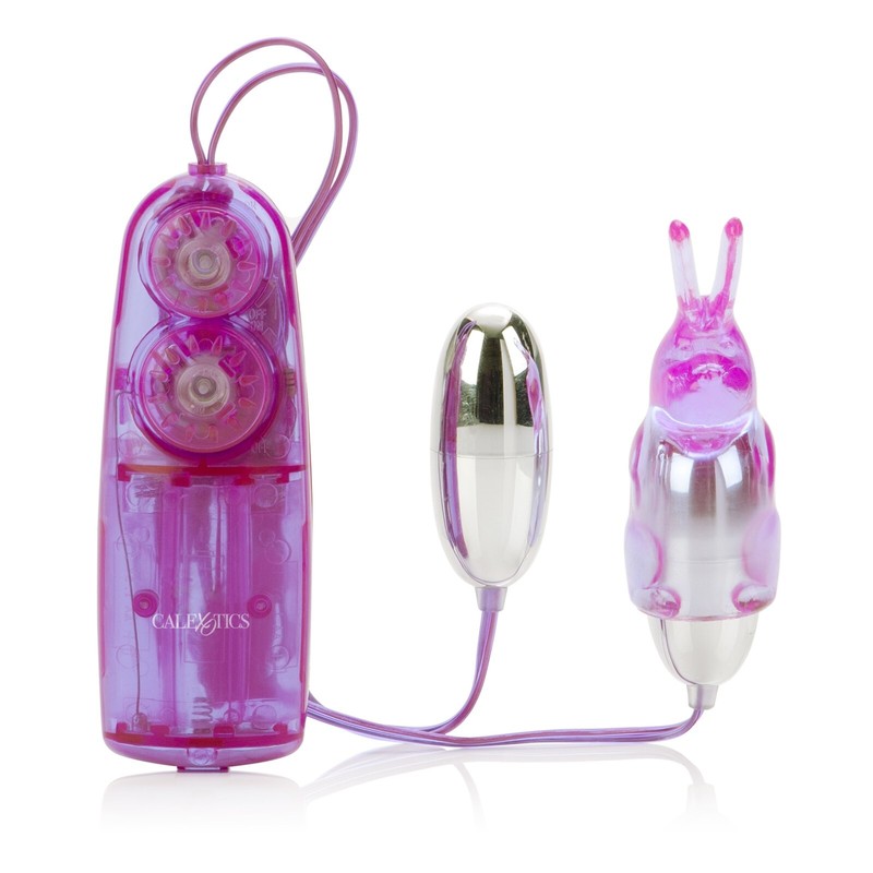 Cal Exotics Classic Dual Bunny Teaser Vibe Purple – Clitoral Vibrator