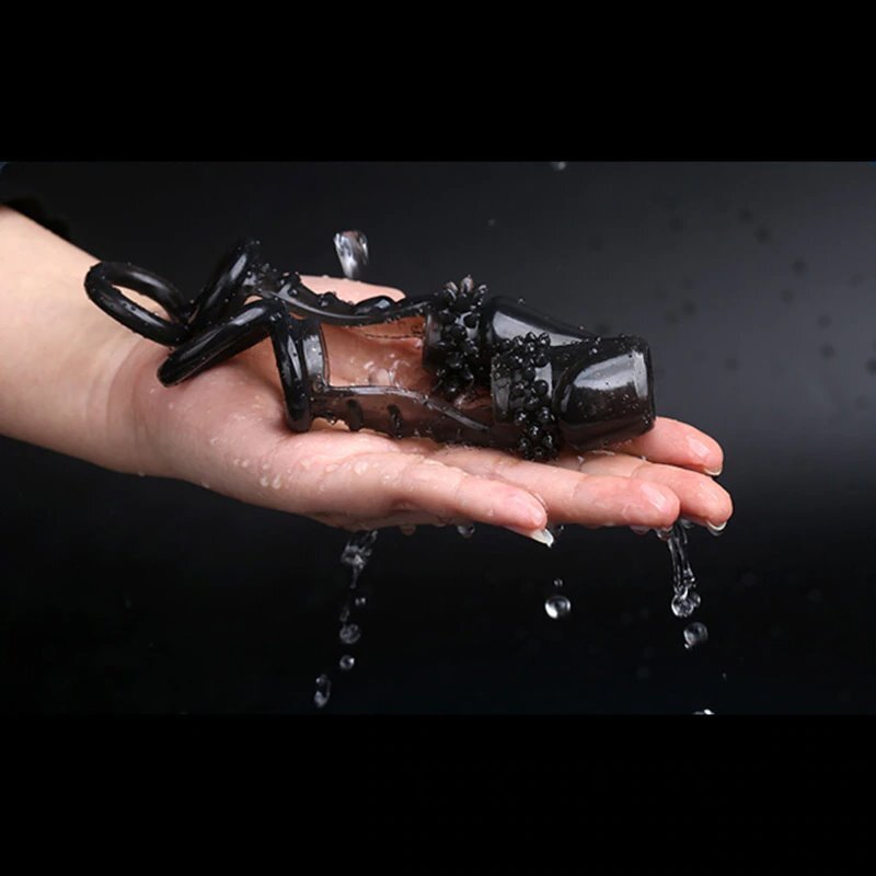 Male Foreskin Glans Cock Ring Penis Extension Sleeve Enhancer Delay Sex Toys gallery