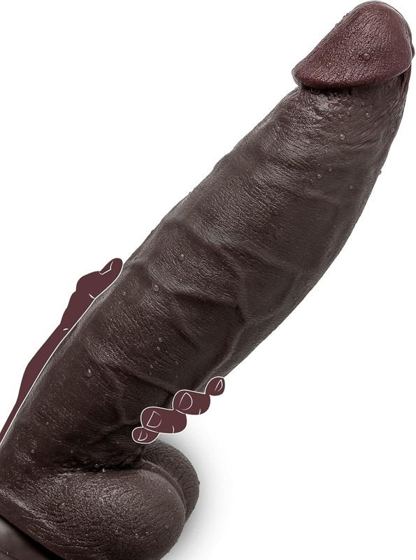 12 Inch Huge Thick Big Black Dildo – Long Realistic BBC Dildo for Men Women Gay,