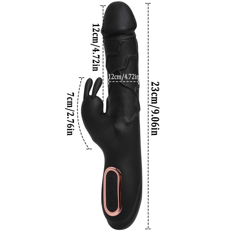 Rabbit Vibrator G-Spot Dildo Anal Plug Clit Massage Wand Adult Sex Toy for Women