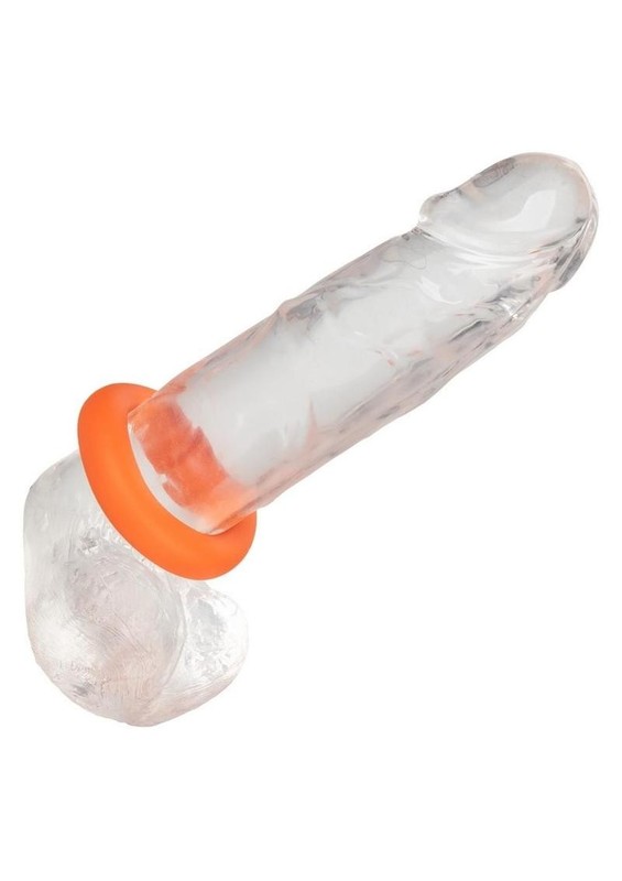 Alpha Liquid Silicone Prolong Cock Ring - Large - Orange gallery