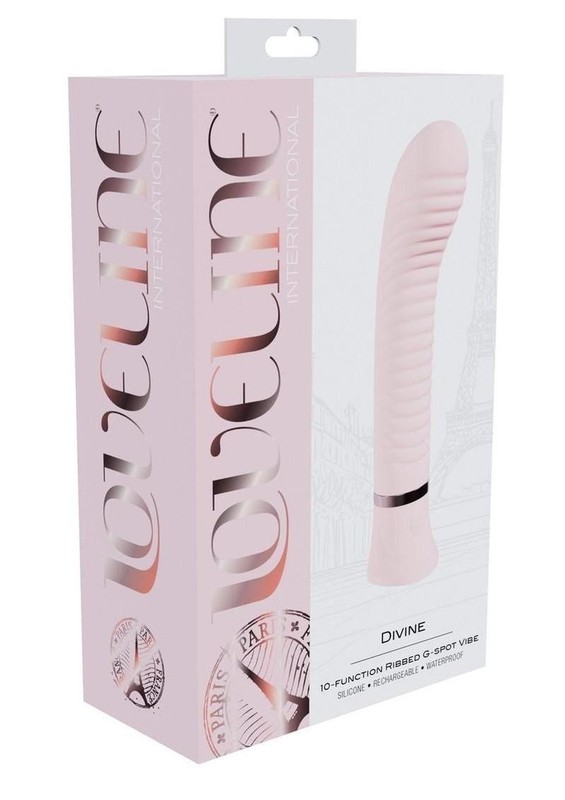 Loveline Divine 10 Function Silicone Ribbed G-Spot Vibrator