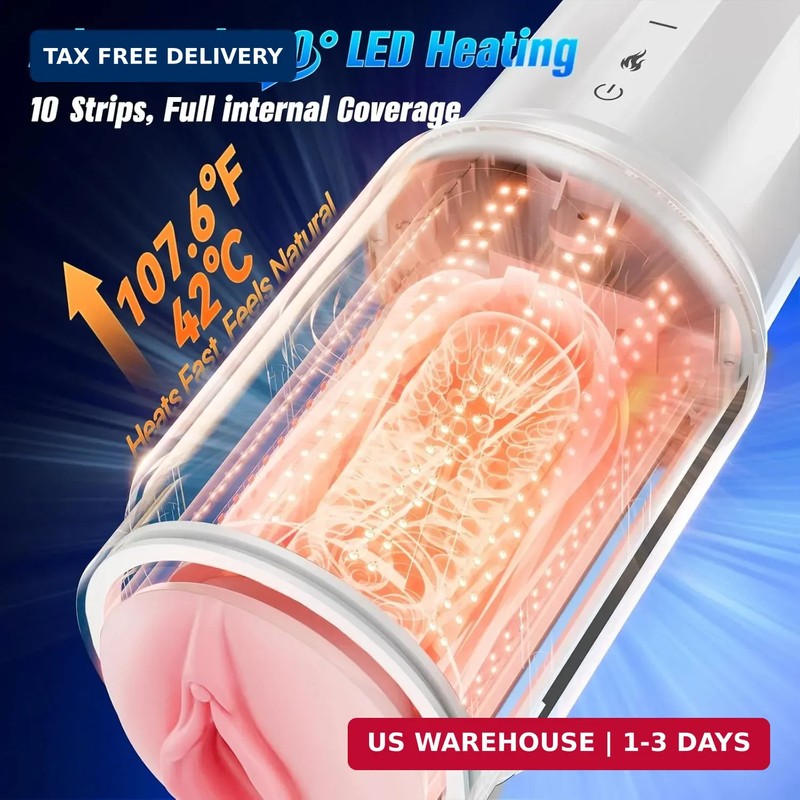 EINSEO Male Masturbator Sex Toys for Men Penis Pump with APP Control - Thrusting gallery