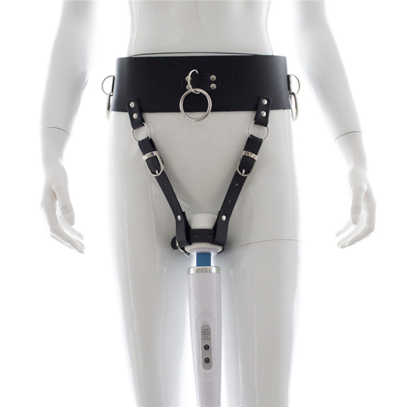 PU Leather Sexy Chastity Panties Belts Straps Holder Bondage Costumes Underwear