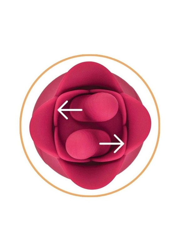 Clit-Tastic Tulip Clitoral Vibrator - Red gallery