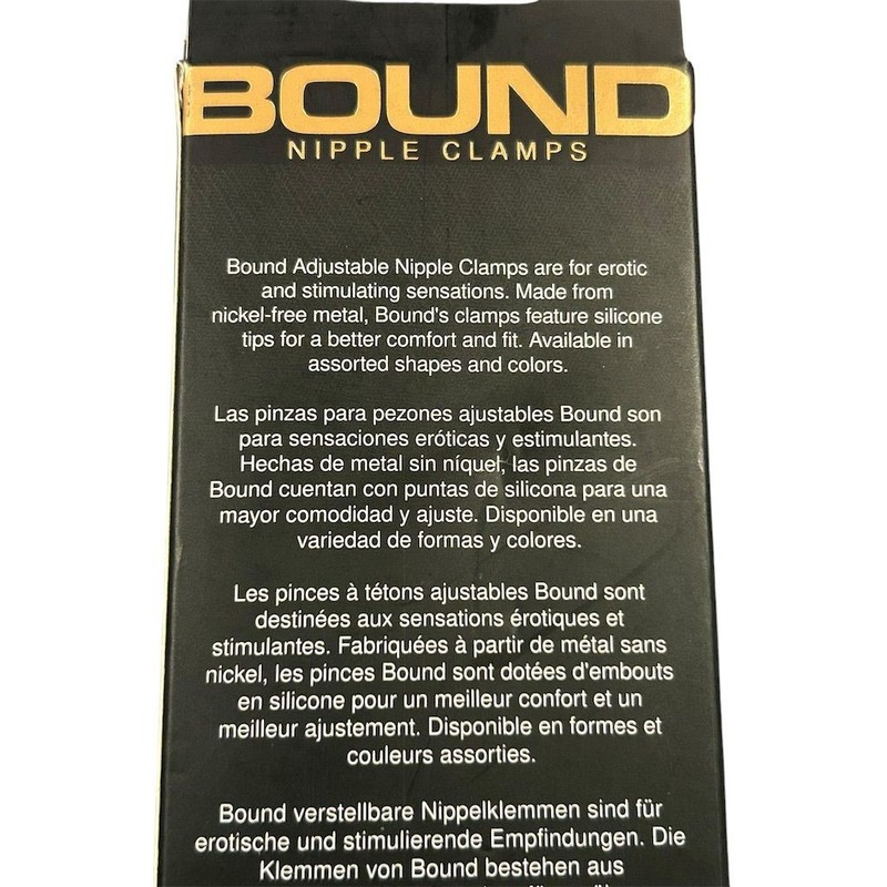 Bound Nipple Clamps Rose Gold Adjustable Sensual Play Accessory Adult Toy NEW gallery