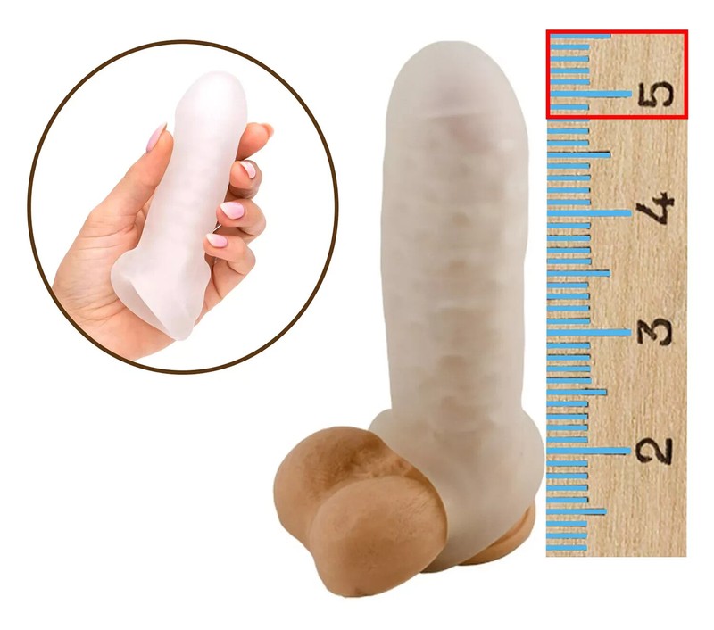 Perfect Fit Fat Boy Ultra Fat Thick Sleeve Clear Penis Sheath 5.5&Prime;