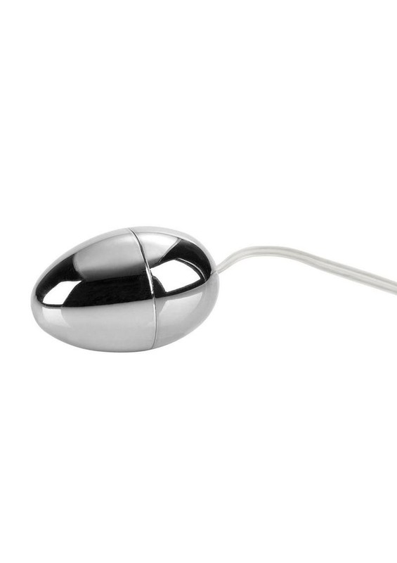 CAL EXOTICS Pocket Exotics Vibrating Silver Egg with Wired Remote Control gallery