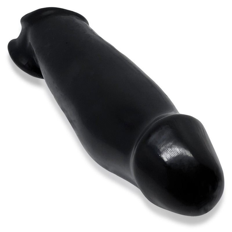 Big Huge Cock Sheath Girthy Thick Rubbery Male Penis Extender Extension Enlarger