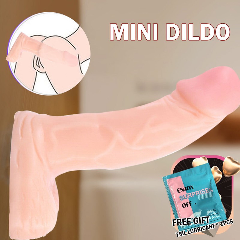 4 Inch Realistic-Small-Beginner-Penis-Anal-Dildo-Sex Cock-Prostate Plug Sex Toys