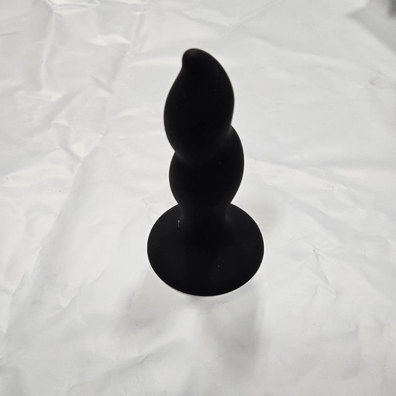 Hisionlee Sex Toys Anal Prostate Silicone Anal Butt Plug Adult Women Men (Black)