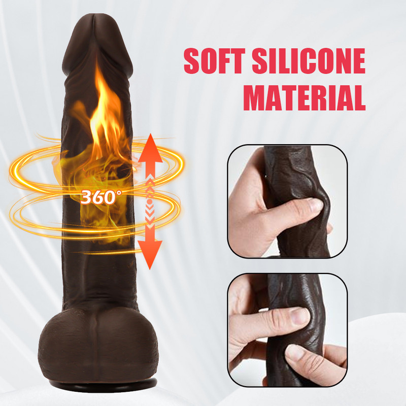 Automatic Heating Thrusting Dildo Vibrator Hands-Free Machine Sex Toys for Women gallery