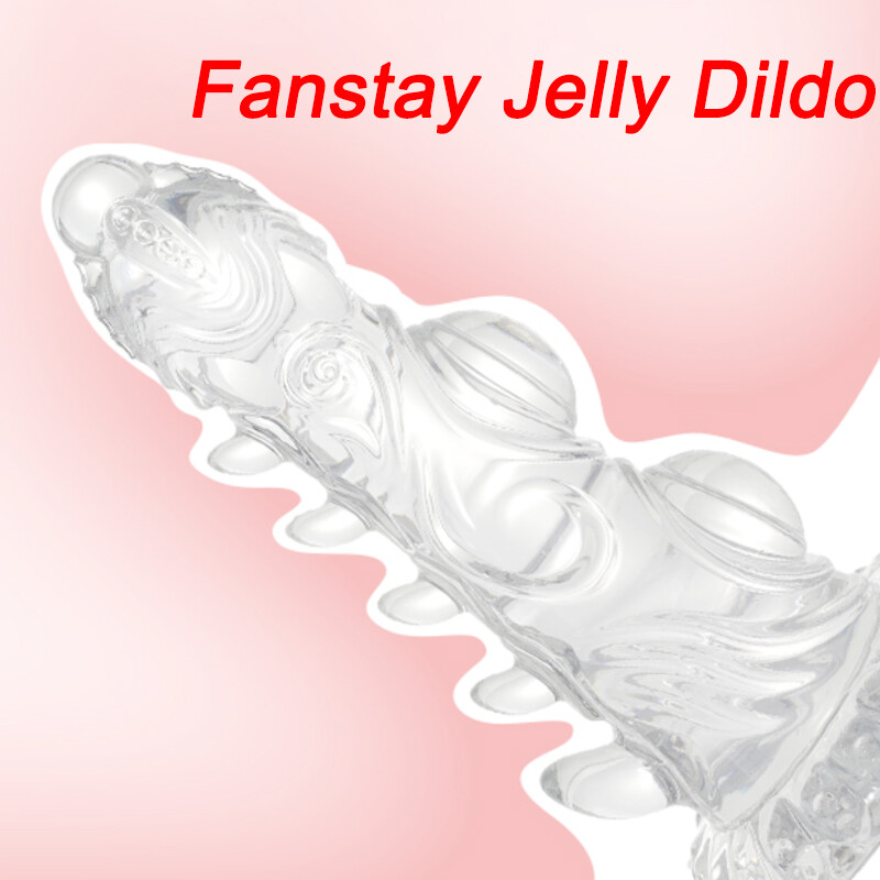 7.67 inch jelly Dildo – Fantasy Penis with Suction Cup Sex toys for Women