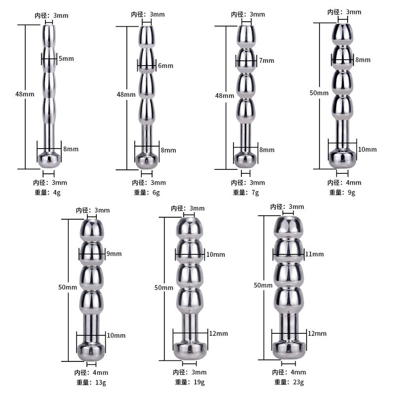 Sounding Male Penis Plug Stainless Steel Hollow Stretchers Sex Toys Bondage SM gallery