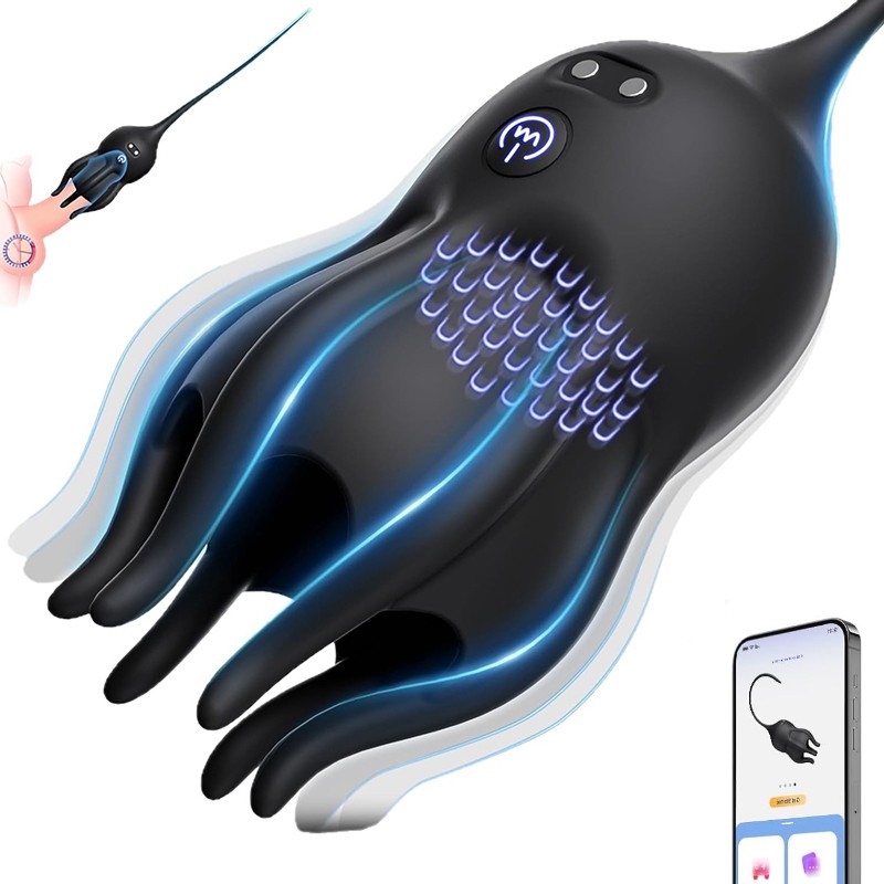 Vibrating Penis Head Massager With Urethral Male Masturbator Glans Vibrator-Toys