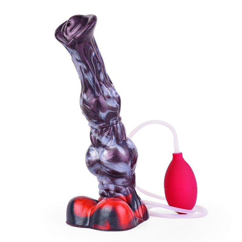 10.2" Realistic Fantasy Ejaculating Squirting Dildo that Cum Cock with Balls gallery