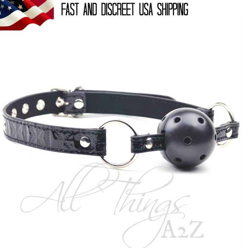 Adult Sex Tool BDSM Mouth Ball Gag Mask Set Bondage Fetish Restraint Black Sexy