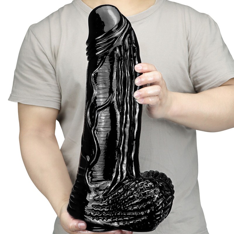 15&Prime; Oversized-Huge-Dildo-Thick-Dong-Large-Wide-Realistic-Big-Giant-Penis-Sex-Toy