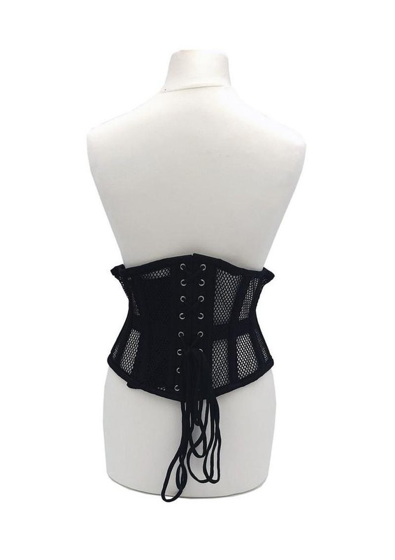 Rouge Mesh Corset - Small/Medium - Black gallery
