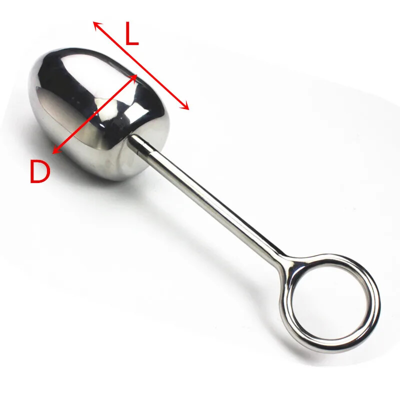 9 Sizes Anal Dildo Stainless Steel Butt Ball Stopper Solid Anus Bead Expander gallery