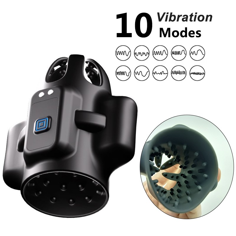 2026 Male Penis Trainer Glans Exerciser Ejaculation Delay Vibrator Men Massager