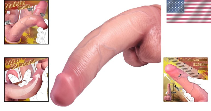 Flesh Color 9 Inch Realistic Silicone Dildo with Textured Veins for Stimulation gallery