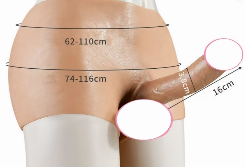 Elastic Silicone Wearable Realistic Solid Dildos Strap-On Dildo Panties Lesbian gallery