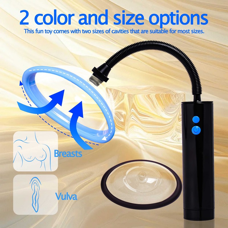2 Cup Automatic Electric Vaginal Nipple Pussy Pumped Rechargeable Set Sucker Toy gallery