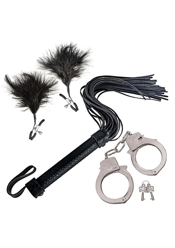 Nasstoys Bondage Whip,feather and Cuffs gallery