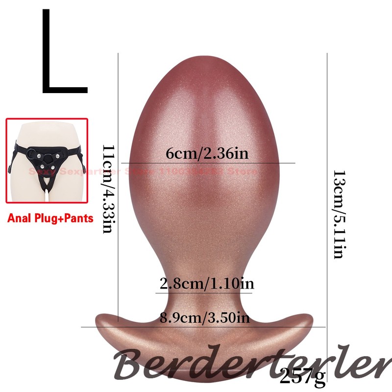 Huge Comfortable Anal Plug Large Butt Plug Smooth Silicone Anal Dildo Sex Toys gallery