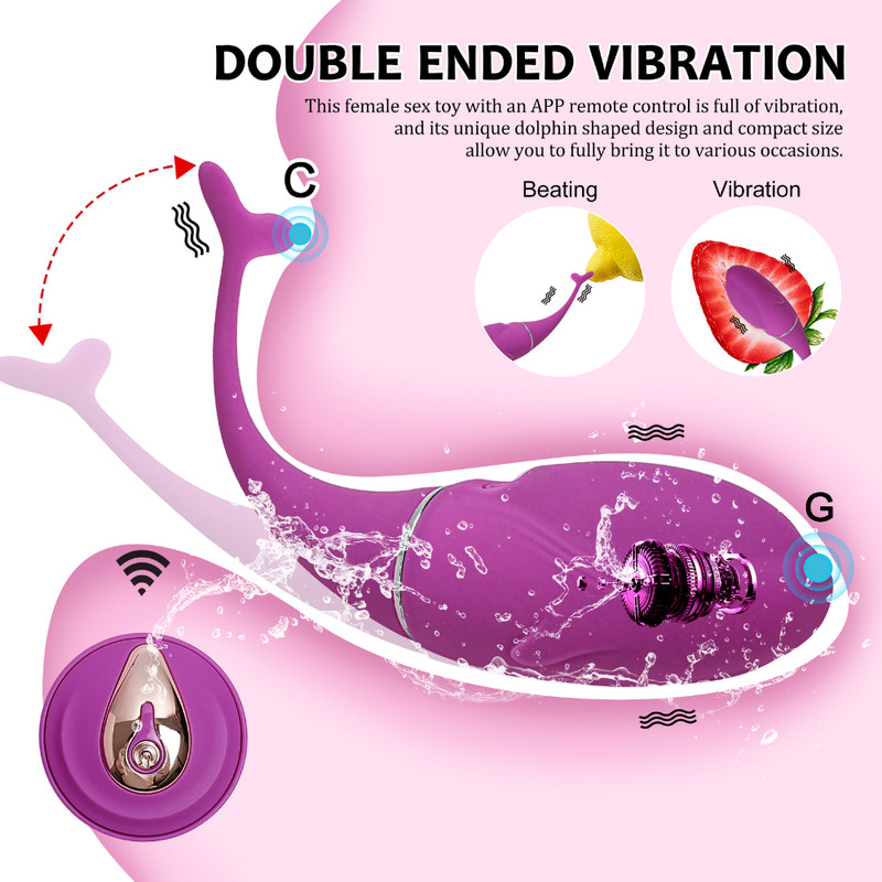 Remote Control Bullet Egg Clit Vibrator Dildo G-Spot Massager Sex Toys for Women
