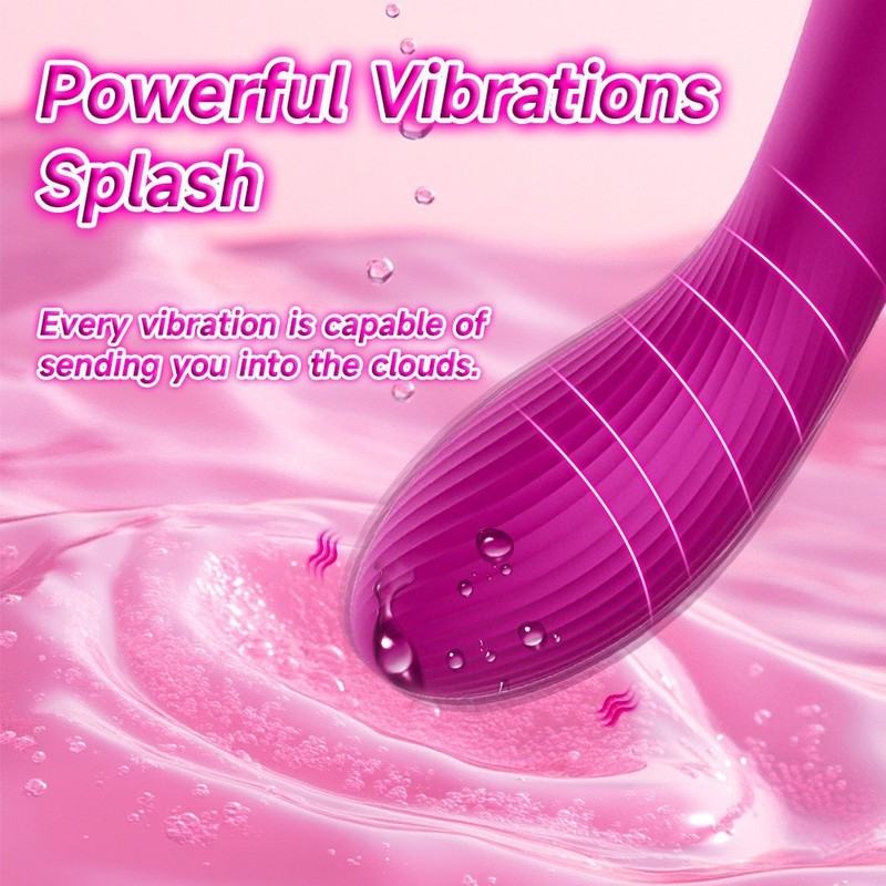 Curved Rechargeable Dildo Vibrator with 20 Strong Vibrating Sex Toys for Women gallery