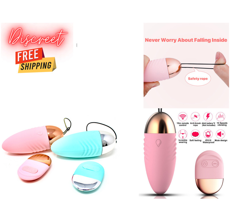 Wireless Remote Control Vibrating Bullet Egg Vibrator Women Sex Toy Massager