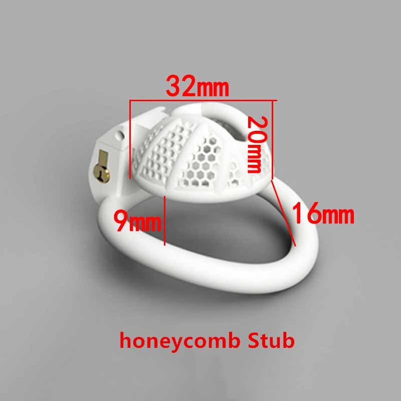 Small Sissy Negative Chastity Cage Male Lock with 4 Ring Anti-Cheating Device gallery