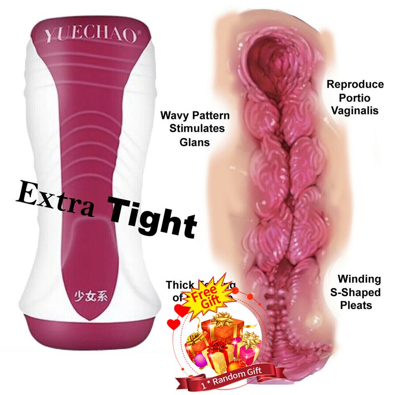 Male Masturbators Cup Realistic Textured Pocket Pussy Adult Sex Toys Men US Toy
