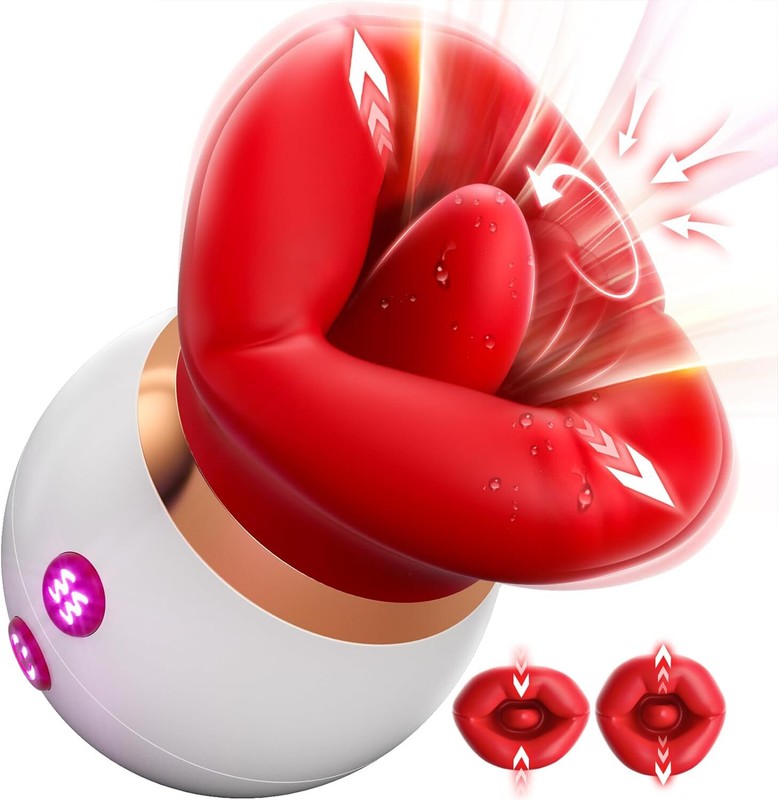 Vibrator Adult Sex Toys for Women – 3IN1 Mouth-Shaped Sex Toy Sucking Vibrator