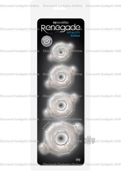 Renegade Vitality Cock Rings Erection Set SUPER STRETCHY Penis Sex Toys for Men