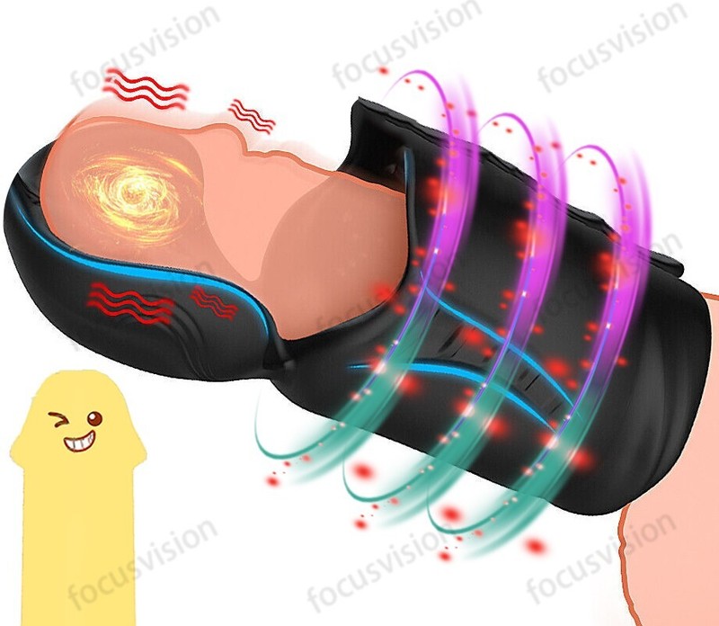 Male Masturbater Automatic Stroker Cup Penis Training Vibrator Men Sex Toys