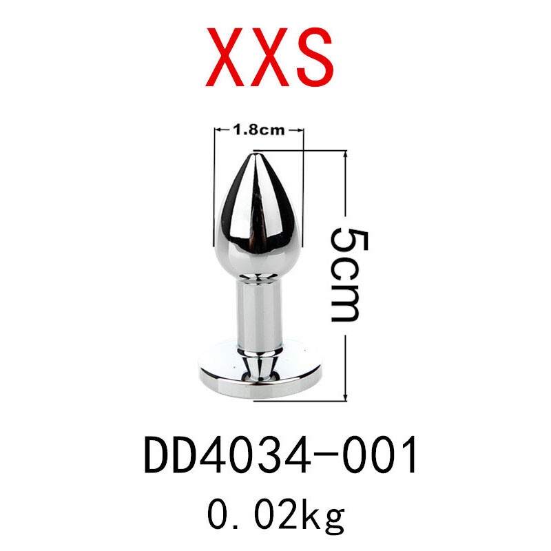 Metal Anal Plug 5 Sizes Anal Stimulation Massager Butt Plug G Spot Gay Sex Toys