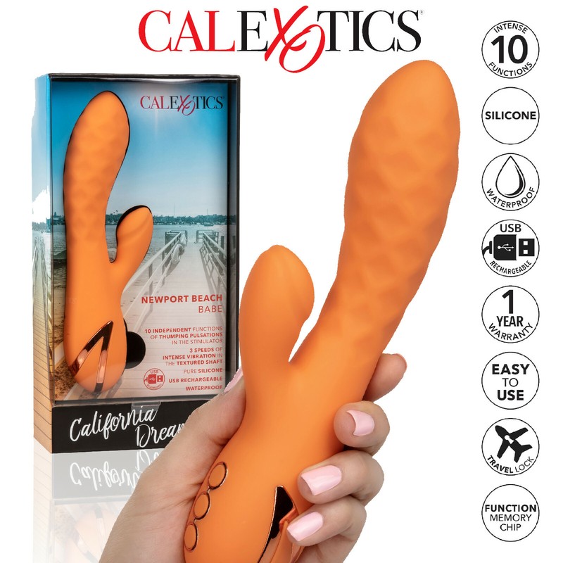 CalExotics Newport Beach Babe Vibratore Rabbit Stimolazione Combinata Punto G